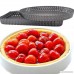 Fityle Carbon Steel Removable Loose Bottom Quiche Tart Pan Tart Pie Pan Round Tart Quiche Pan with Removable Base Pizza Baking Tray - Round - B07DKNGG7L